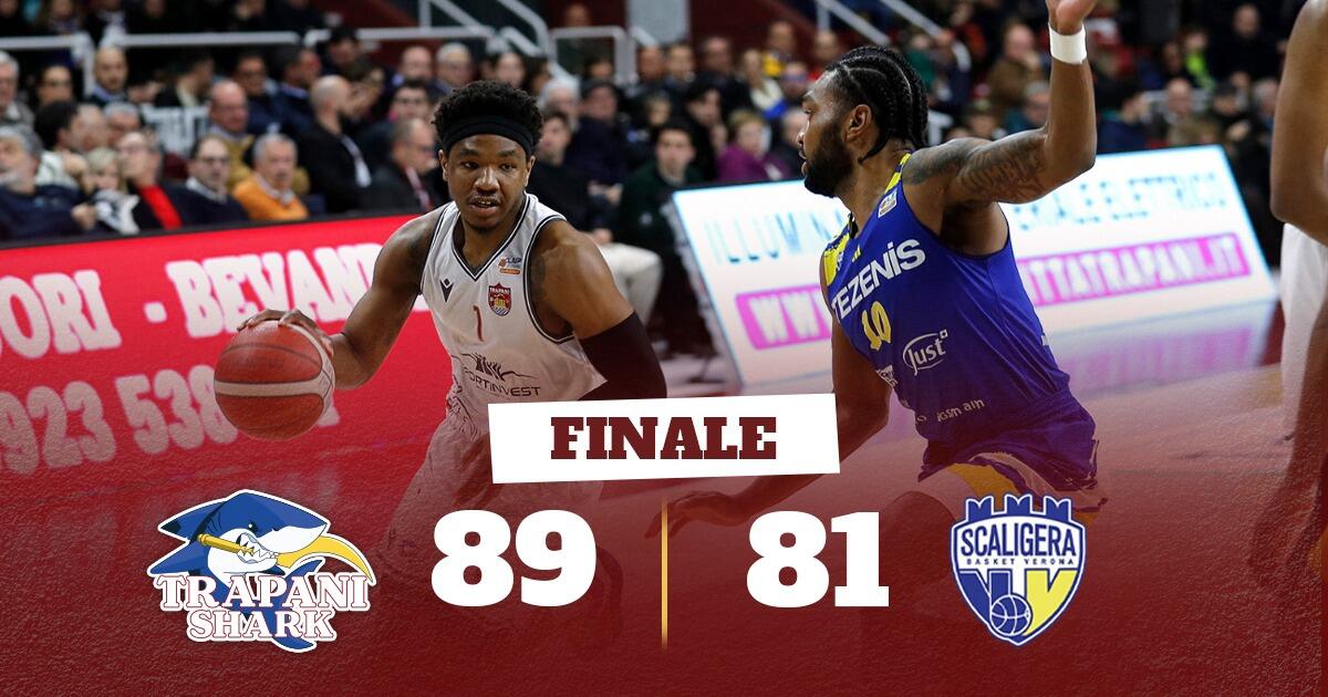 Trapani Shark si impone su Tezenis Verona con una vittoria di carattere - 