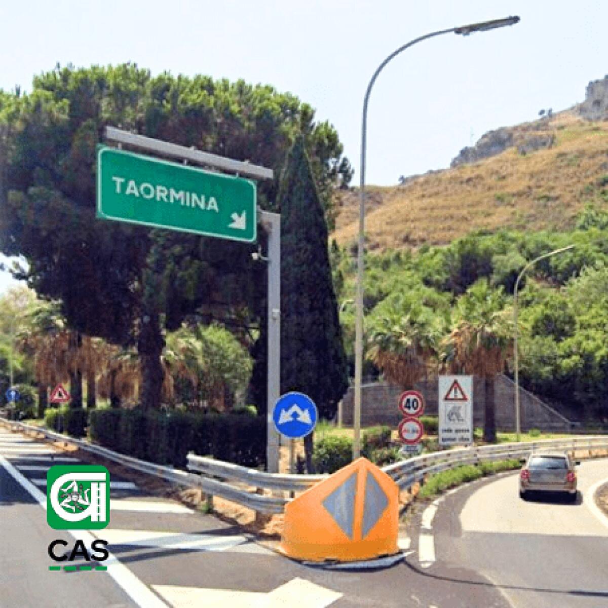 Chiusura temporanea della rampa di uscita dello svincolo di Taormina sulla A18 ME-CT - 