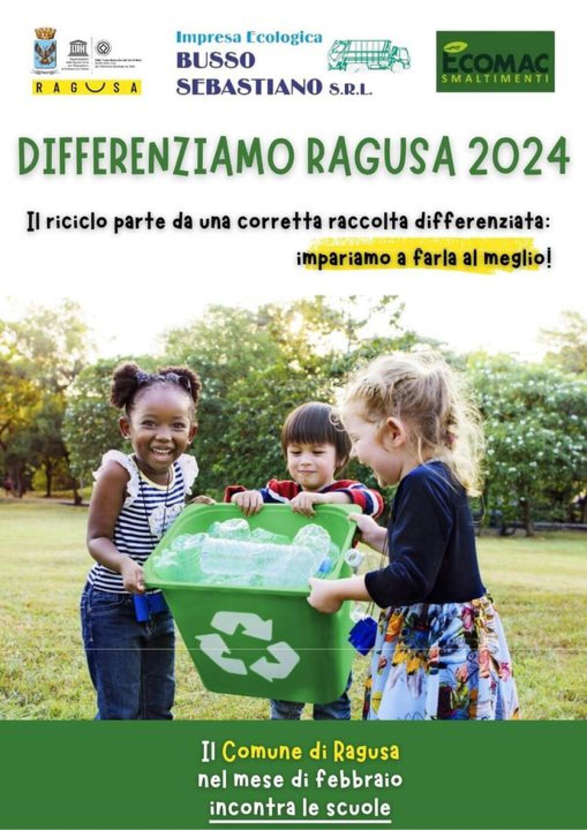 "Differenziamo Ragusa": il Comune avvia un progetto di sensibilizzazione sulla gestione dei rifiuti - 