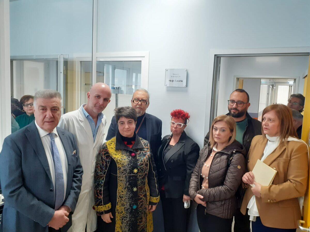 Targa in memoria del giovane infermiere Diego Lauria al Pronto Soccorso di Vittoria - 