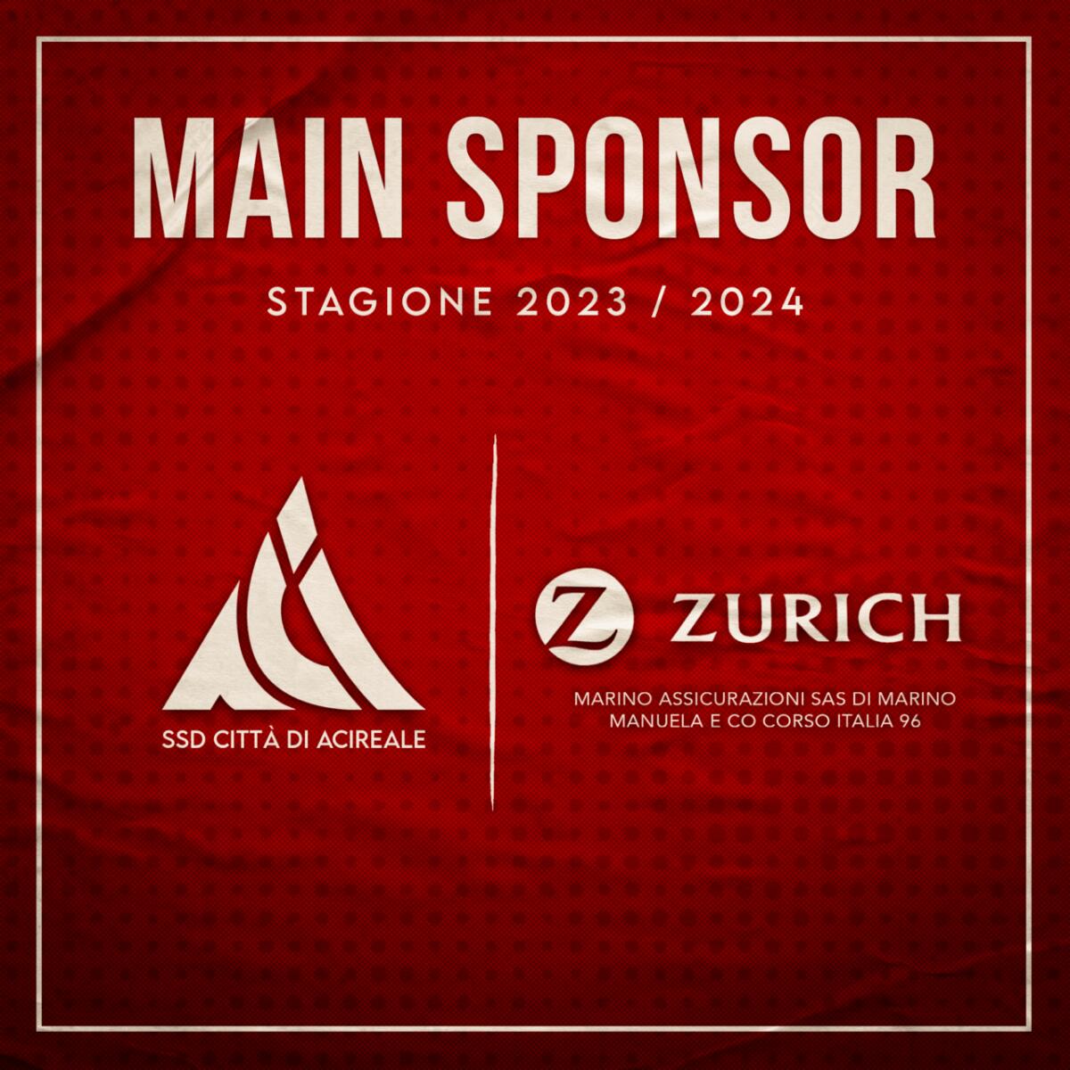 Acireale Calcio annuncia nuovo Main Sponsor: Zurich Assicurazioni! - 