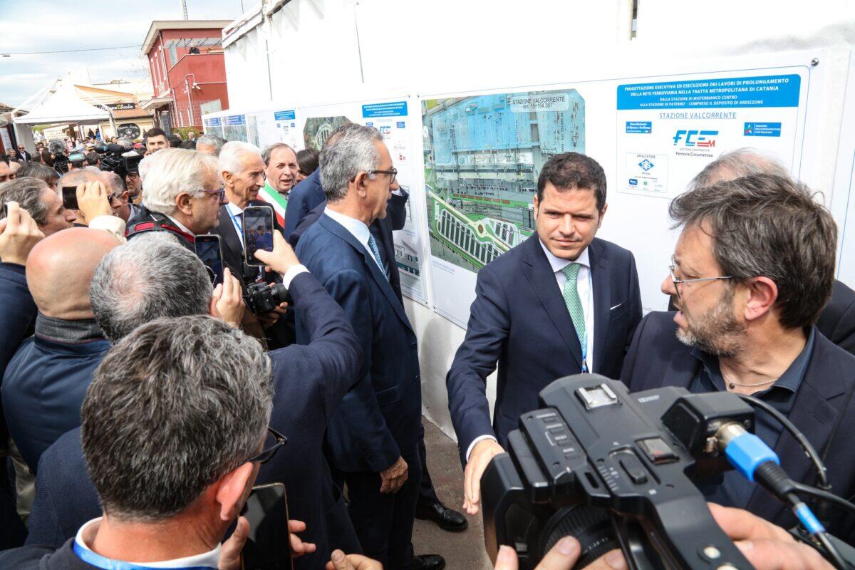Nuova tratta “Misterbianco Centro-Paternò”, un ospite inaspettato all'inaugurazione dei lavori FCE - 