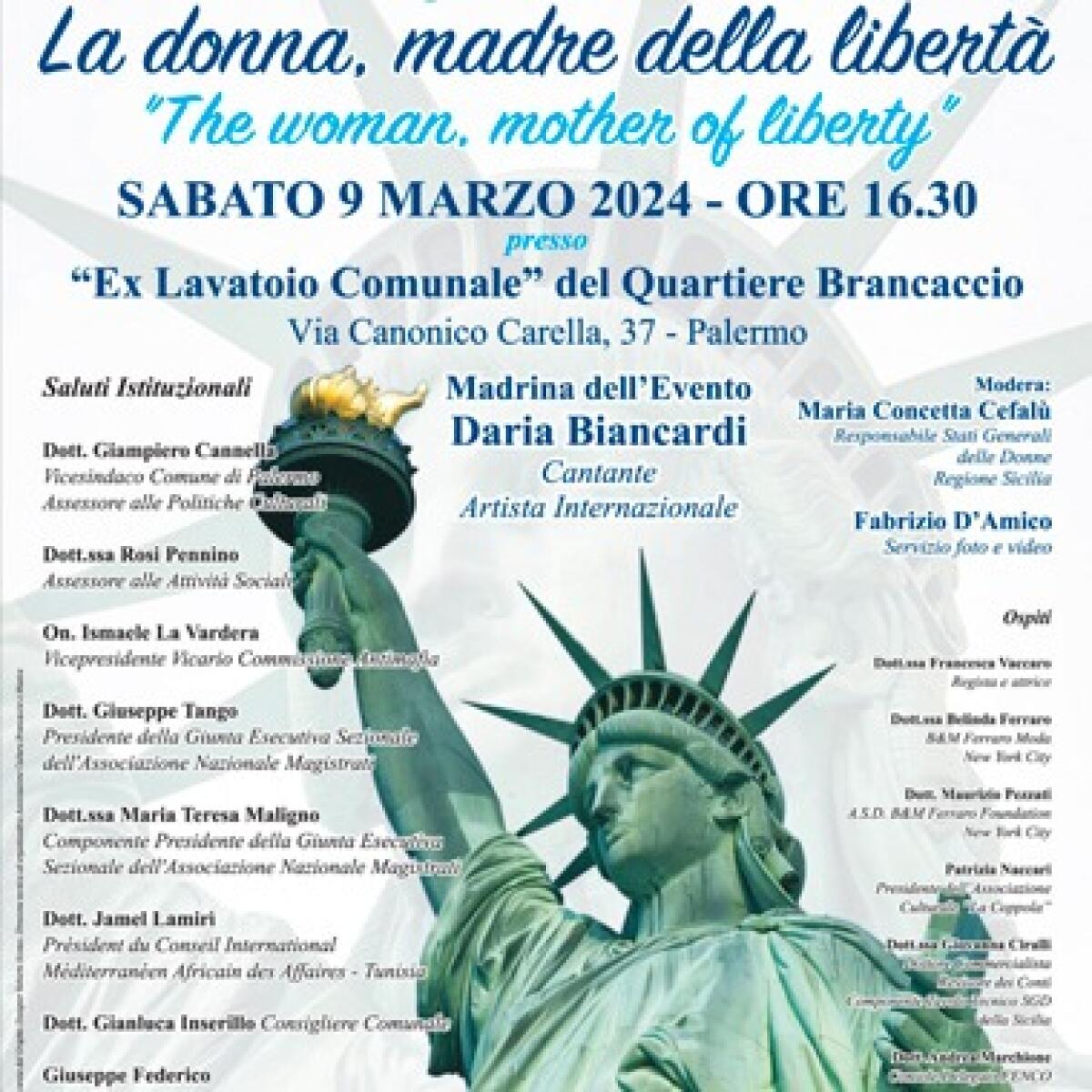 Convegno internazionale a Palermo: La donna, madre della libertà - 