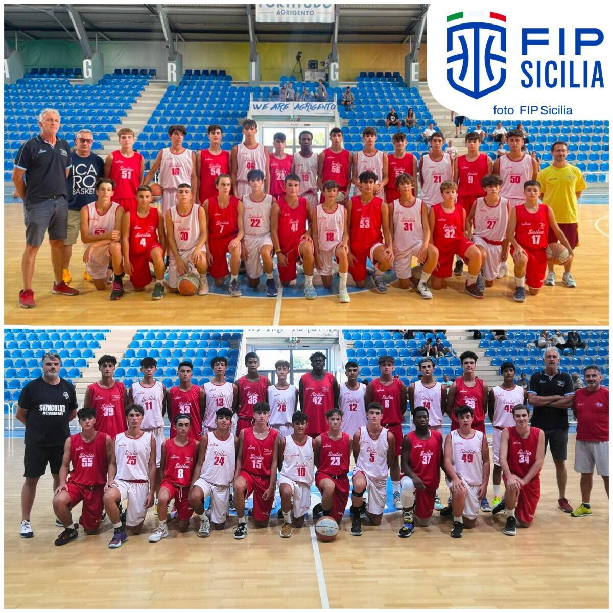 Coach Ramondino guida la selezione Under-17 in un clinic a Catania - 