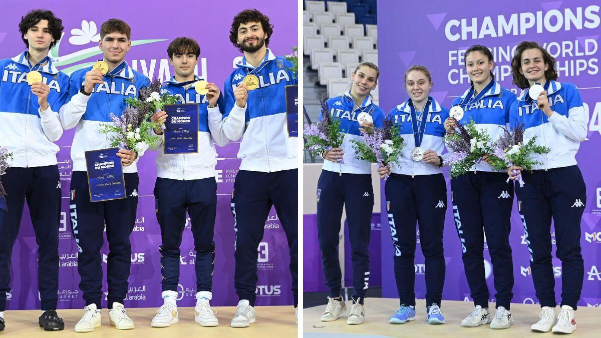 Successo a Riyadh: Italia trionfa nella spada maschile a squadre'ai Campionati Mondiali Giovani - 