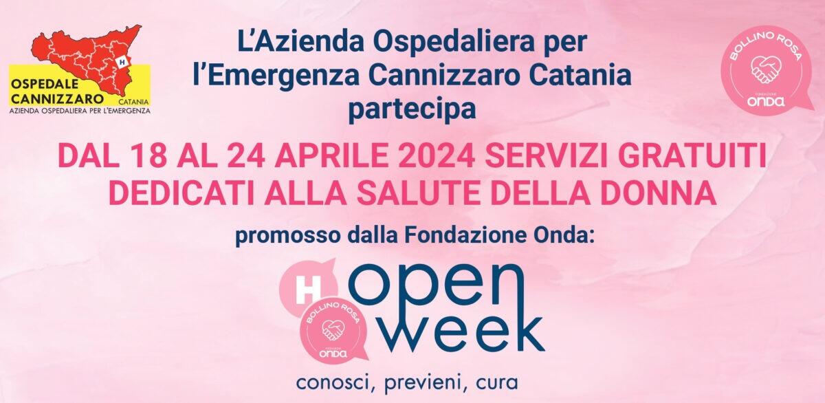 Open Week per la Salute della Donna all'Ospedale Cannizzaro: programma ricco di iniziative - 