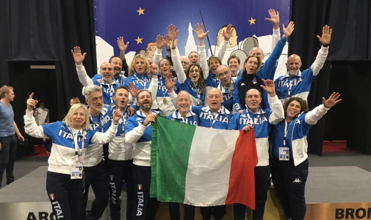 Trionfo azzurro agli Europei Master a squadre di Ciney - 