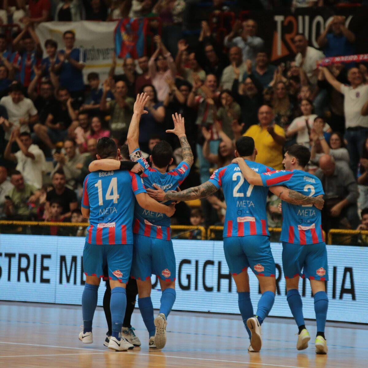 Emozionante vittoria di Meta Catania Calcio a 5 contro Pesaro: 4-3! - 