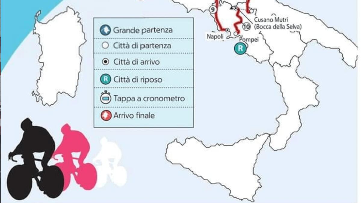 Il Giro d’Italia esclude il Sud: nessuna tappa in Sicilia e Calabria - 