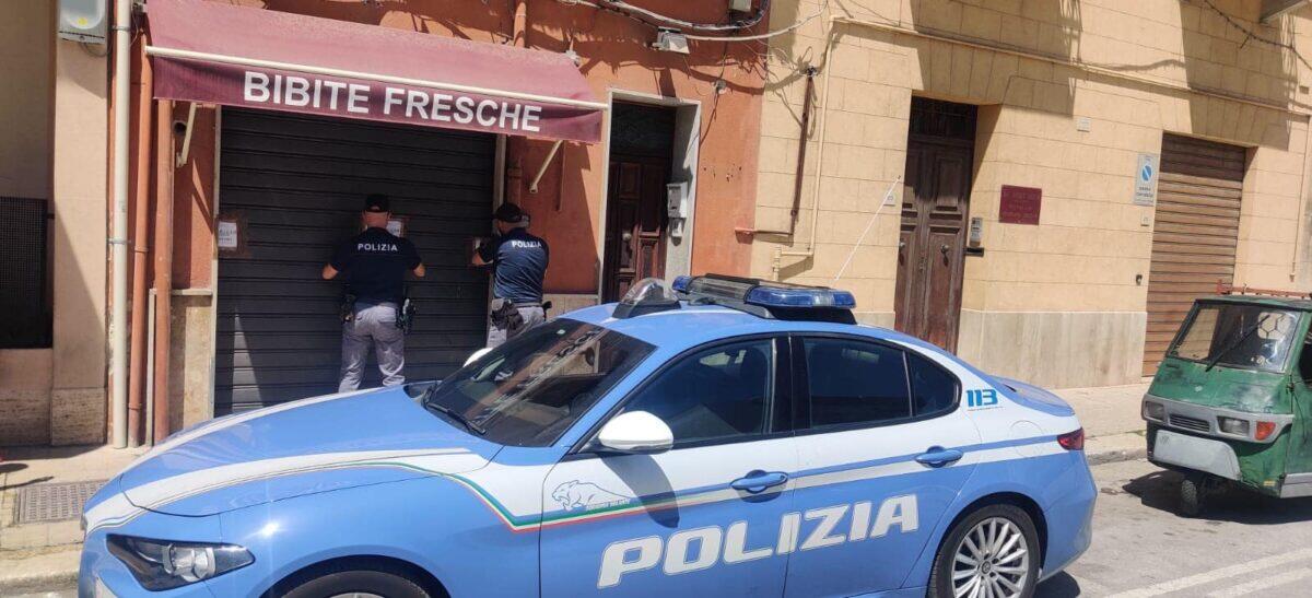 Provvedimento di chiusura per attività commerciale a Trapani - 