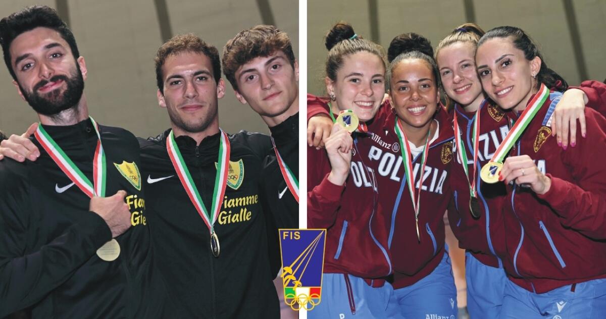 Fiamme Gialle e Fiamme Oro vincono i titoli ai Campionati Italiani Assoluti di Fioretto a Cagliari - 