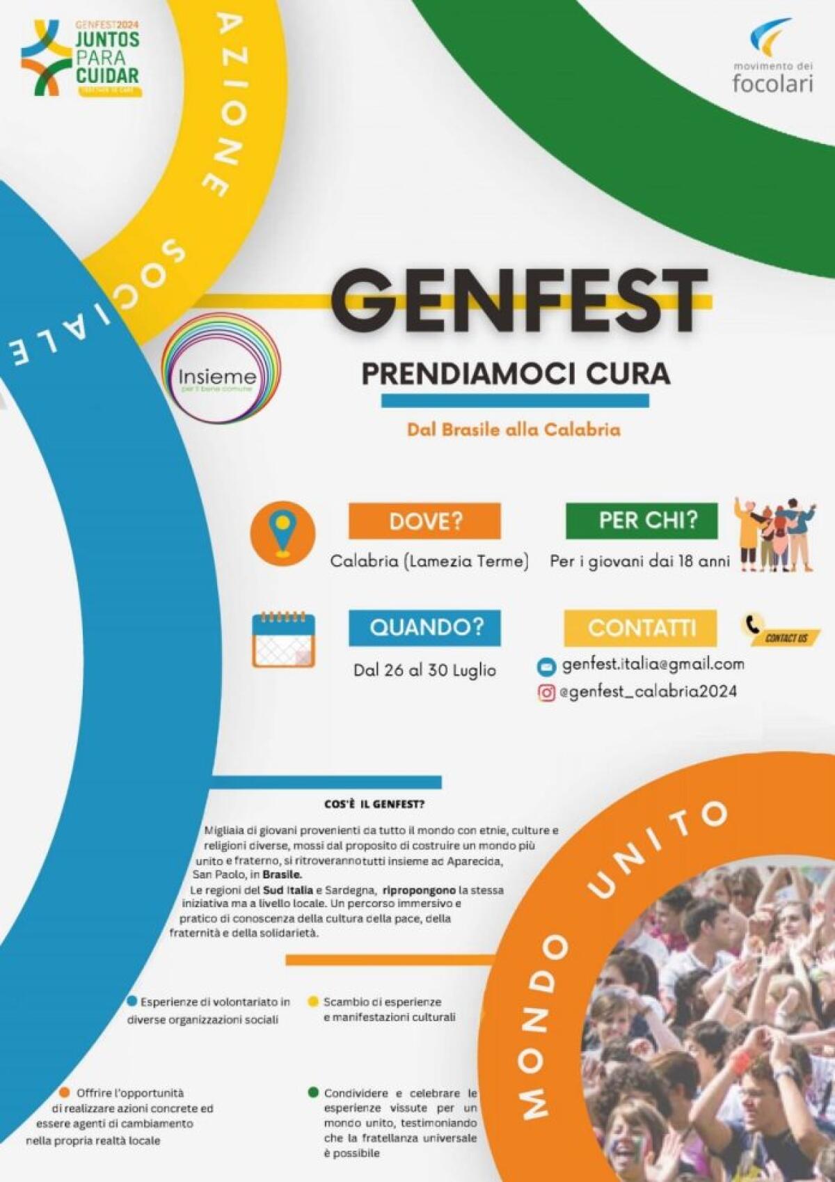 Giovani siciliani al Genfest di Lamezia Terme: uniti per la pace e la fraternità - 