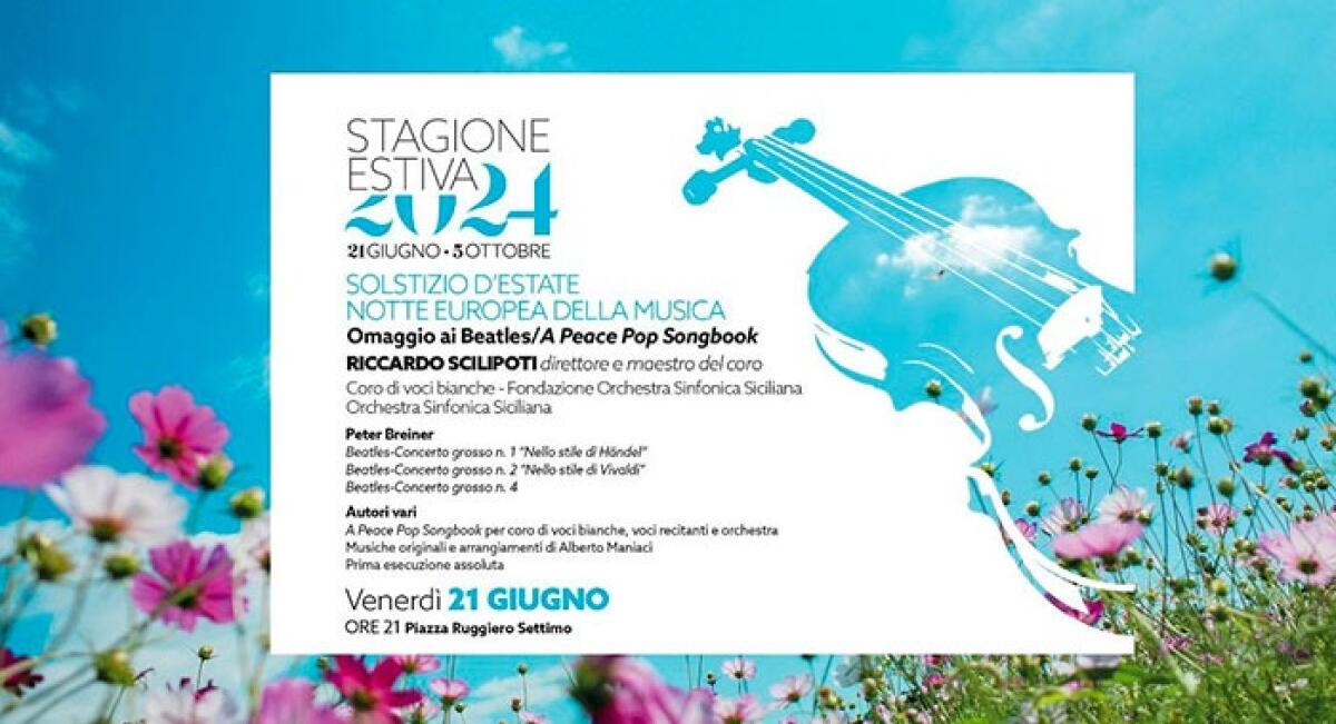 Omaggio ai Beatles/A Peace Pop Songbook apre la stagione estiva 2024 a Palermo - 