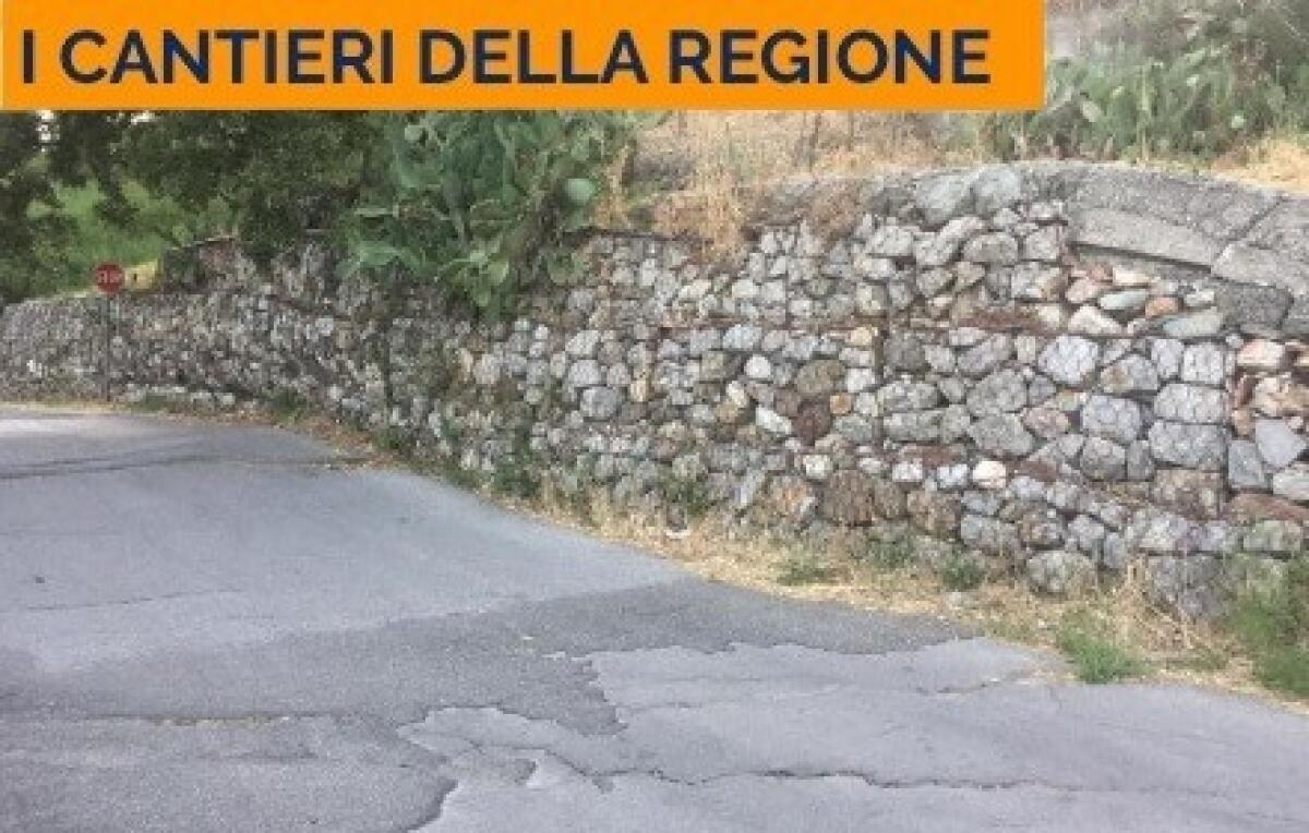 Inizio lavori di consolidamento a contrada Fornace a Limina - 