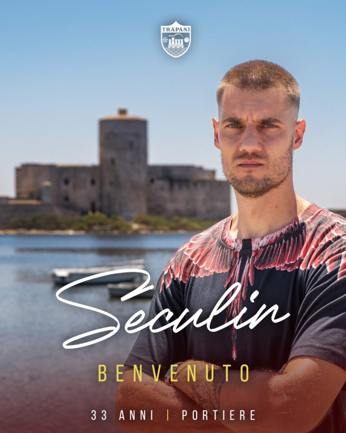 Andrea Seculin nuovo portiere del Trapani Calcio - 