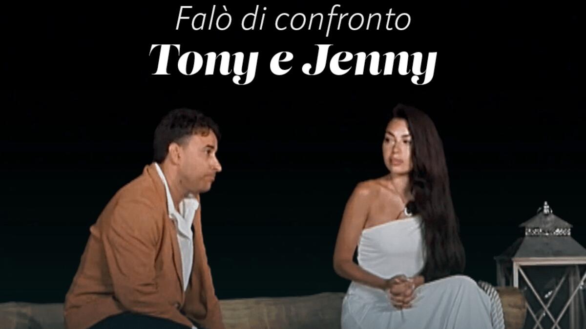 Jenny e Tony al falò di confronto a Temptation Island: escono assieme ma a una condizione - 