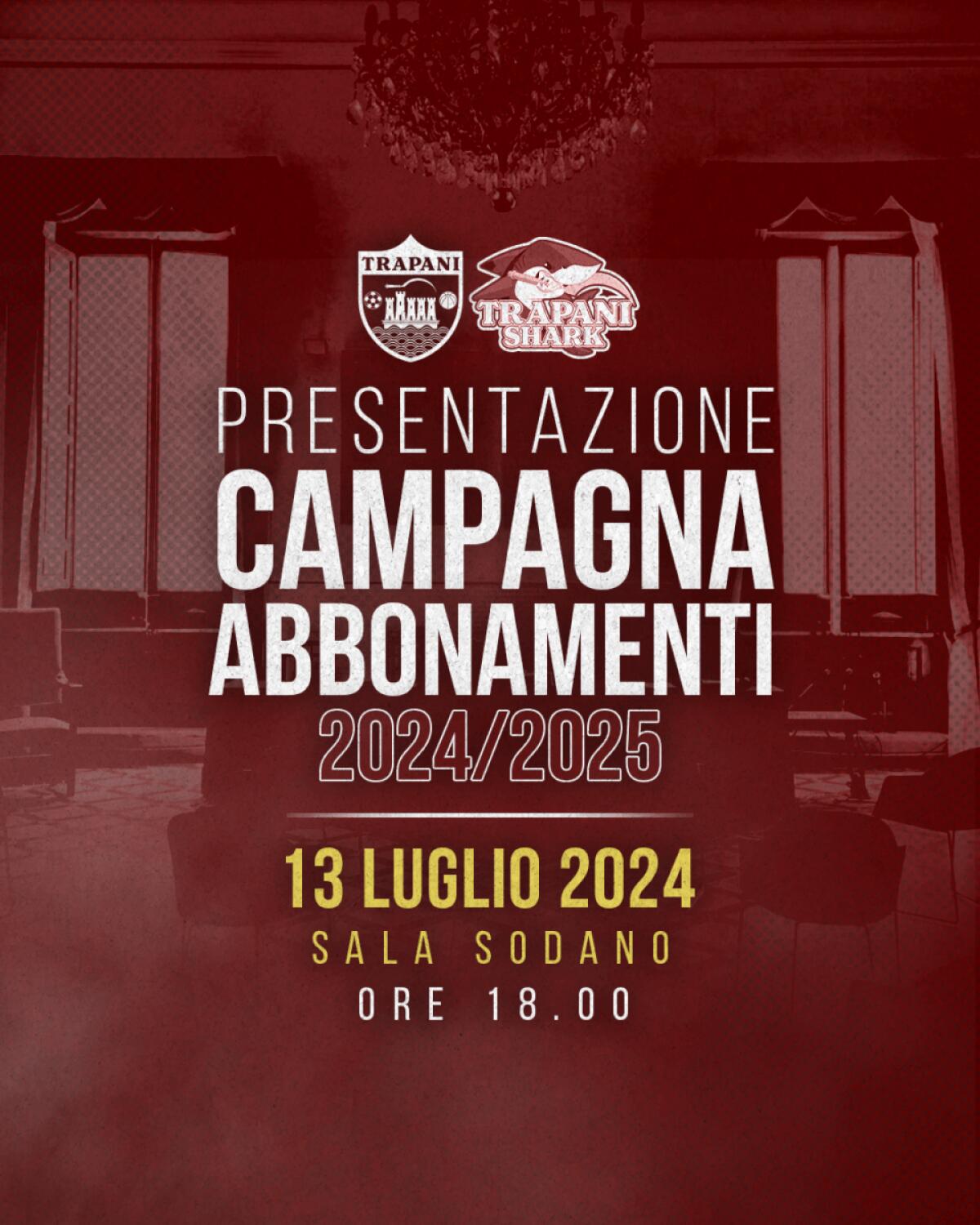 Inaugurazione Campagna Abbonamenti 2024/25: Conferenza Stampa al Palazzo d’Alì - 