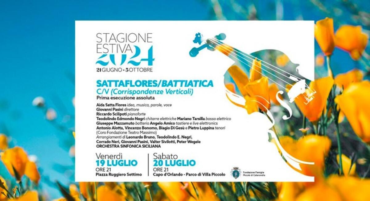 "Sattaflores/Battiatica": omaggio a Franco Battiato con Aida Satta Flores e l'Orchestra Sinfonica Siciliana a Palermo e Capo d'Orlando. - 