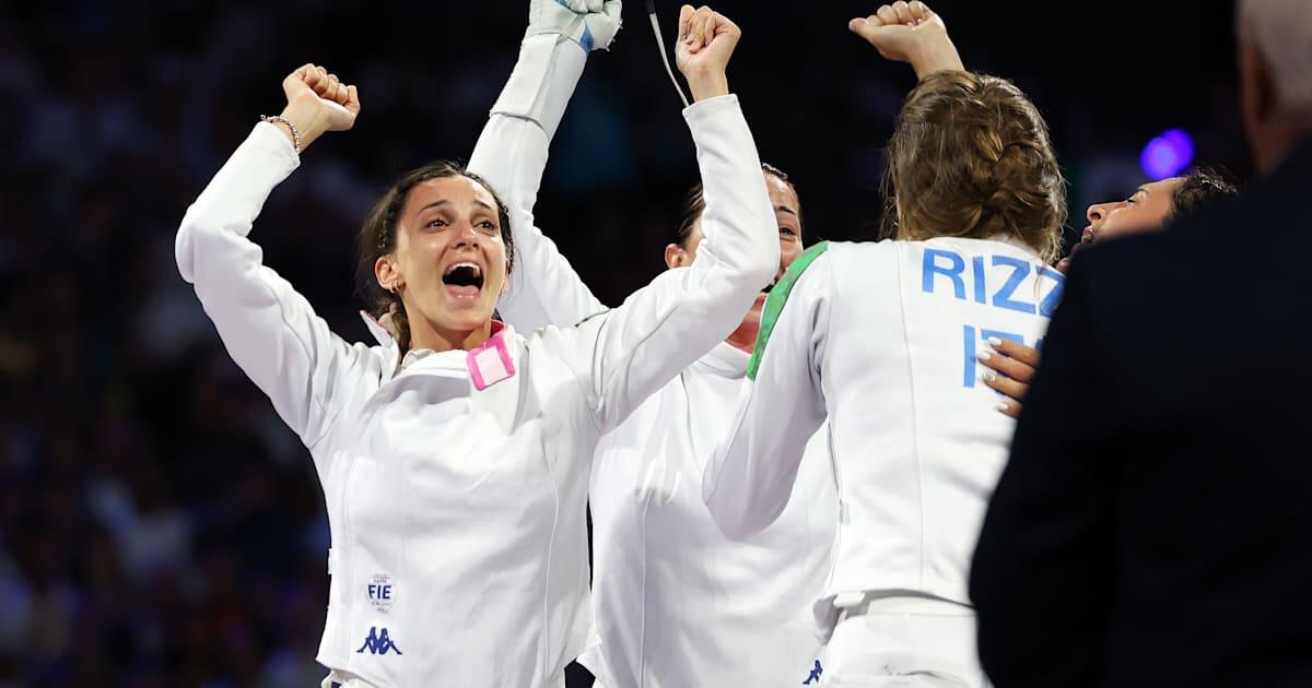 Un trionfo da ricordare: la spada azzurra conquista l'oro Olimpico a Parigi 2024 nella prova femminile a squadre! Scherma in festa! - 