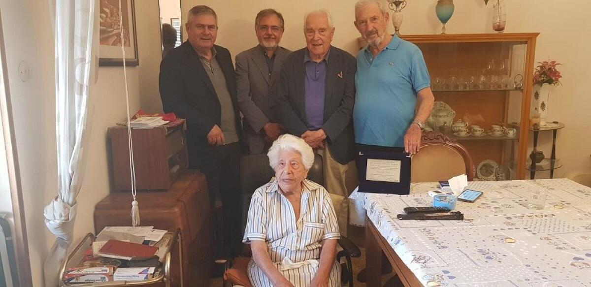 Rosaria Cali' compie 100 anni: omaggiata dall'ARS e dall'Associazione degli ex dipendenti - 