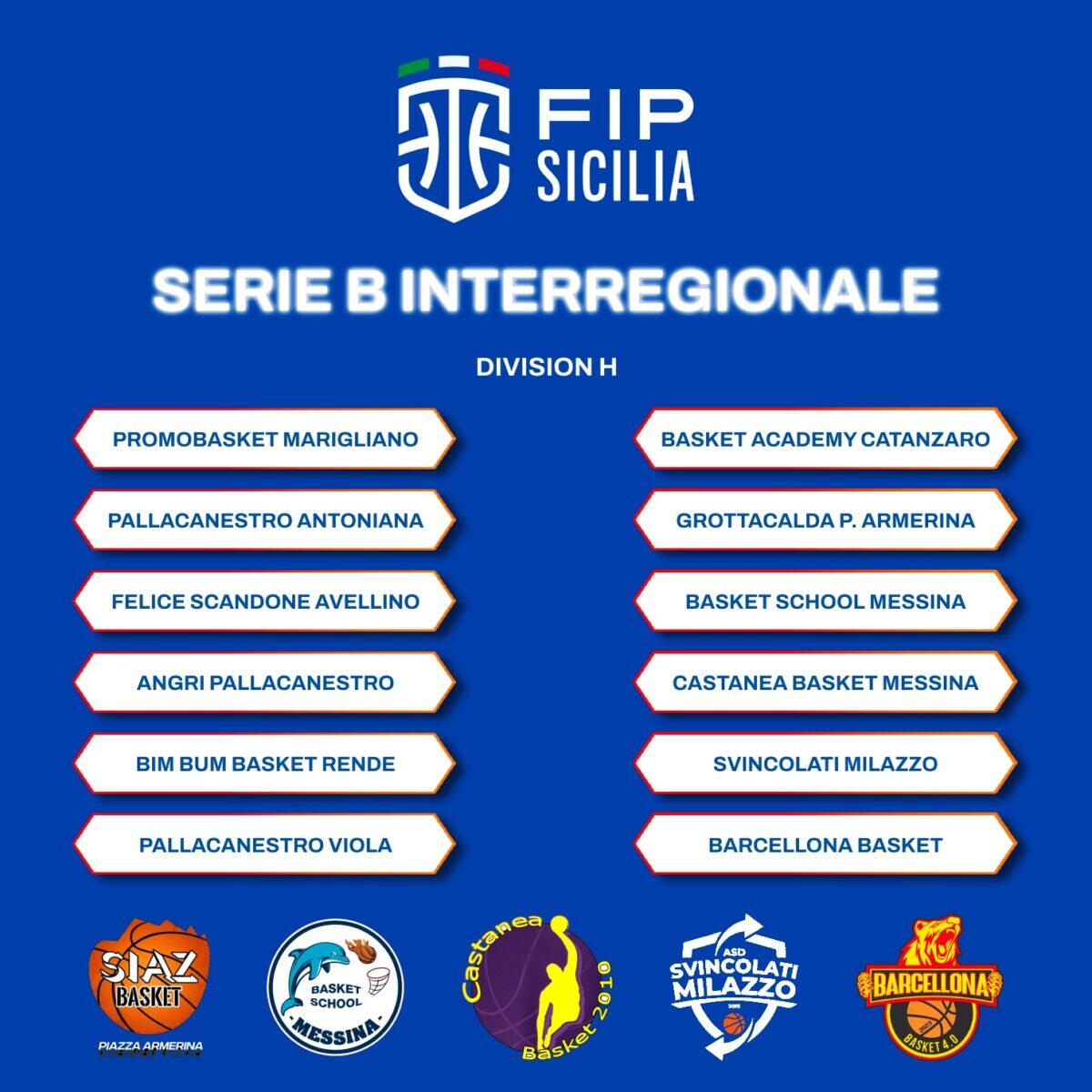 Comunicato stampa: Composizione Division H Serie B Interregionale 2024-2025. - 