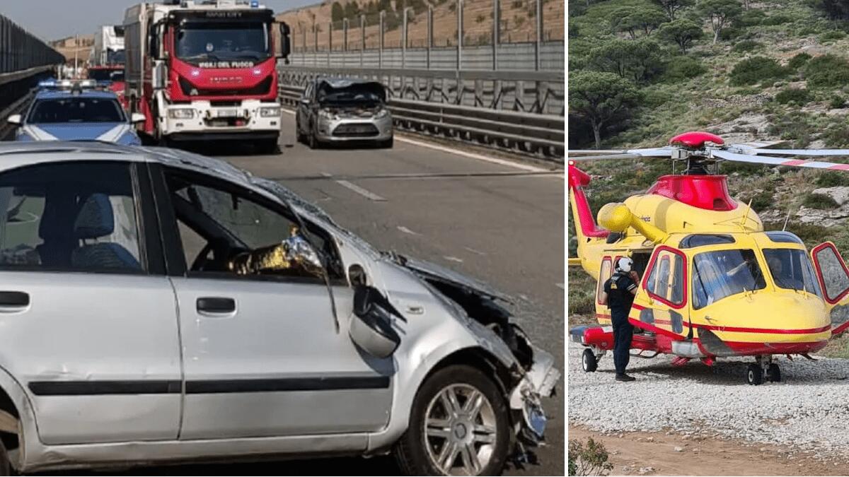 Incidente stradale in tragedia sull’A19: un morto ed elisoccorso per due feriti. Chi sono le vittime - 