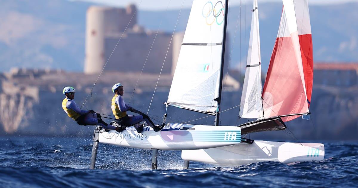 Scopri il programma della medal race del Nacra 17 a Parigi 2024: orari e come seguire la finale di Tita e Banti a Marsiglia! - 