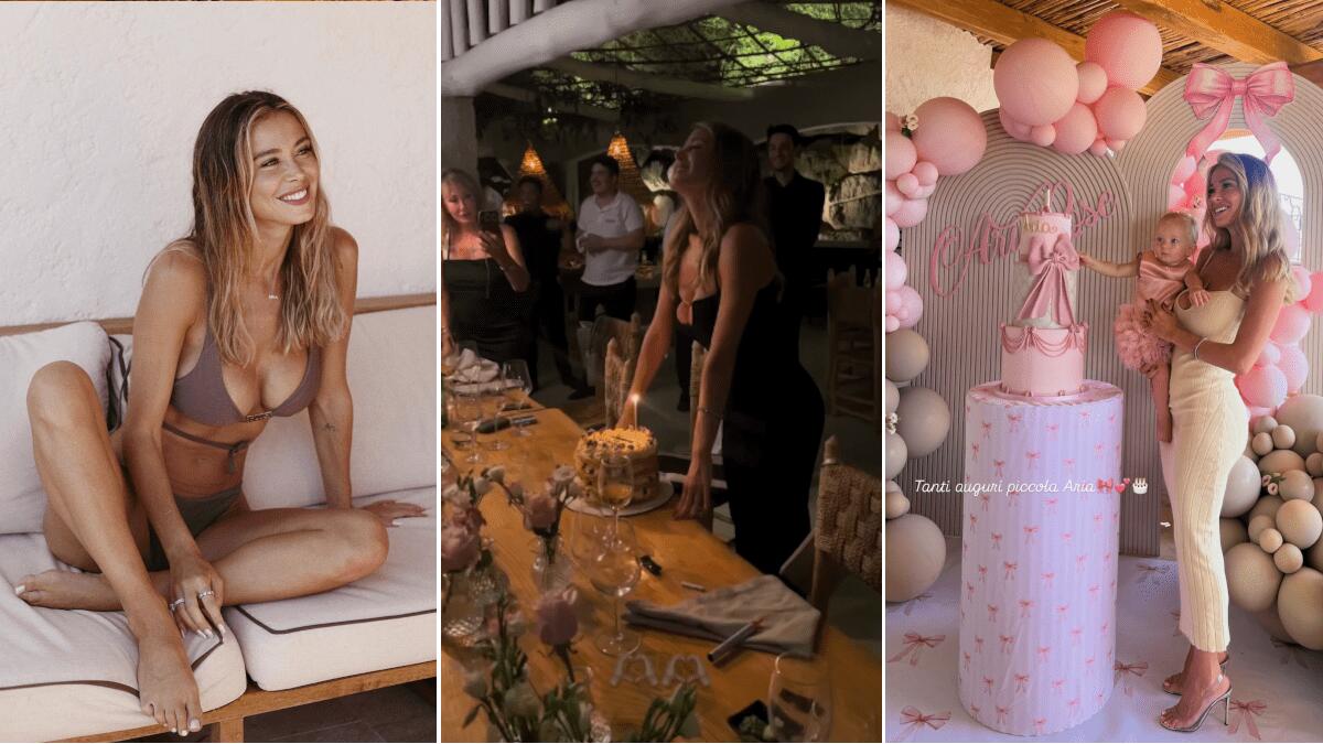 Grandi festeggiamenti nel party di compleanno per Diletta Leotta e la figlia Aria [FOTO E VIDEO] - 