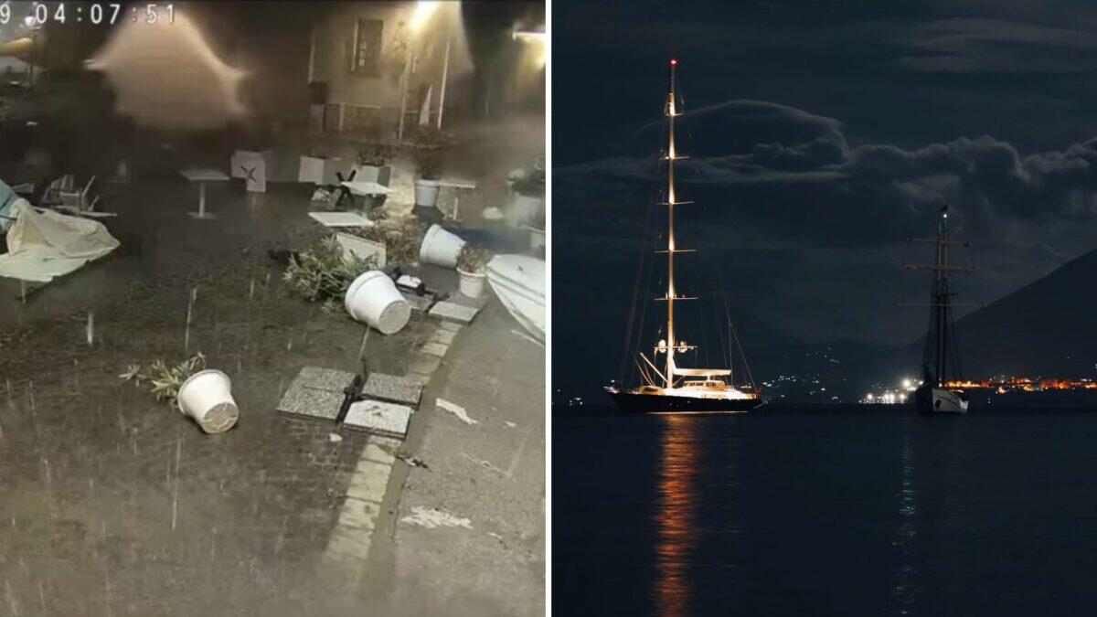 Palermo, il super yacht affonda in soli trenta minuti: guarda il video della violenta tromba d'aria! - 