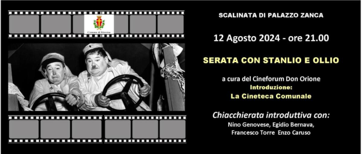 Agosto messinese 2024: non perdere stasera la proiezione del film I diavoli volanti in compagnia di Stanlio e Ollio! - 