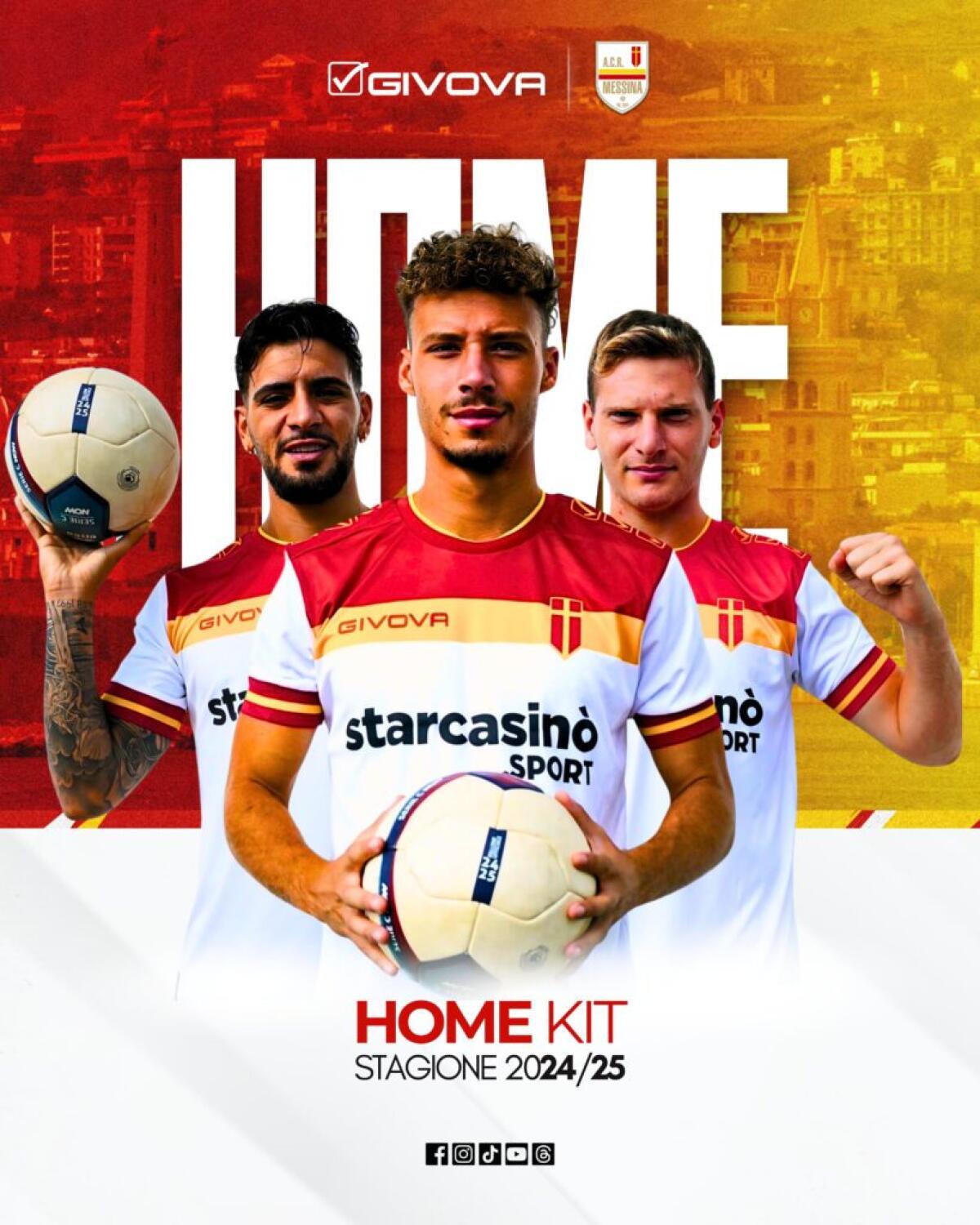 La prima maglia dell'ACR Messina è finalmente ufficiale! - 