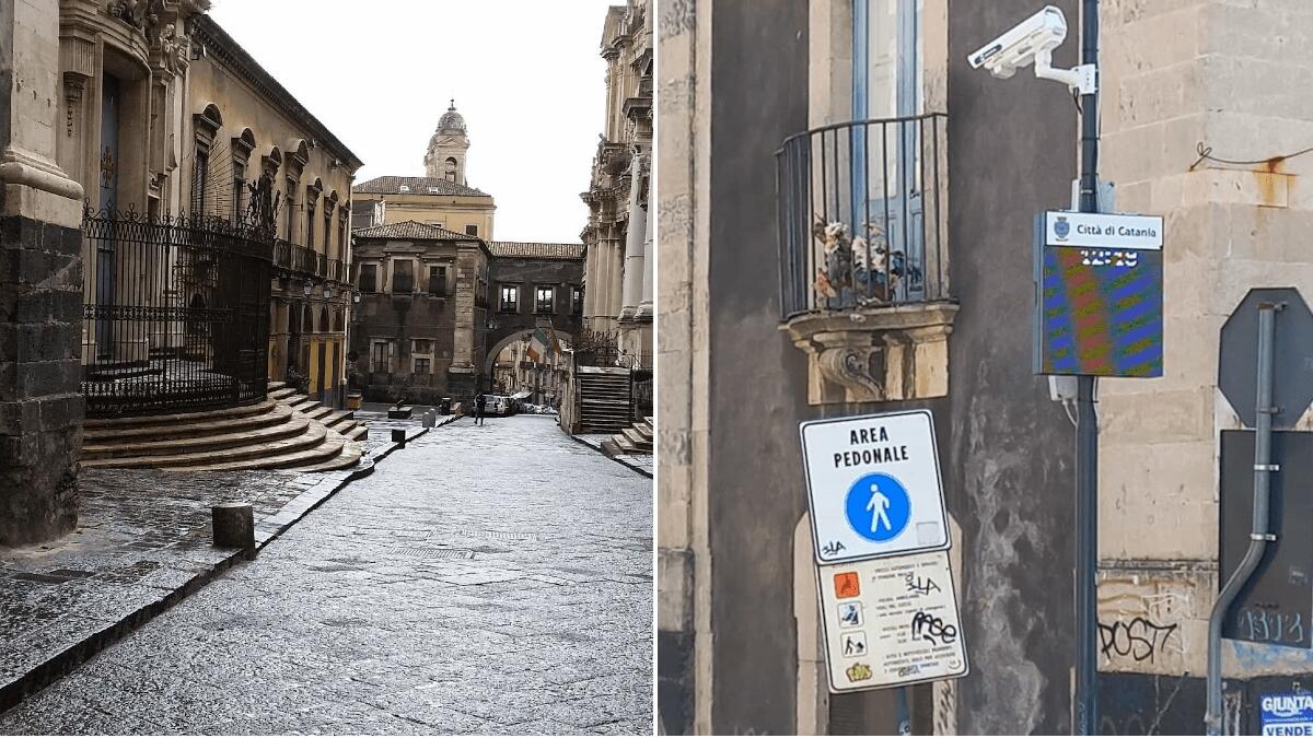 La ZTL in via Crociferi è ufficiale: attivate le telecamere nell’area pedonale di Catania - 