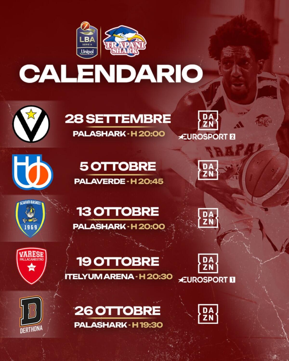 Le prime 5 giornate: scopri il calendario! - 