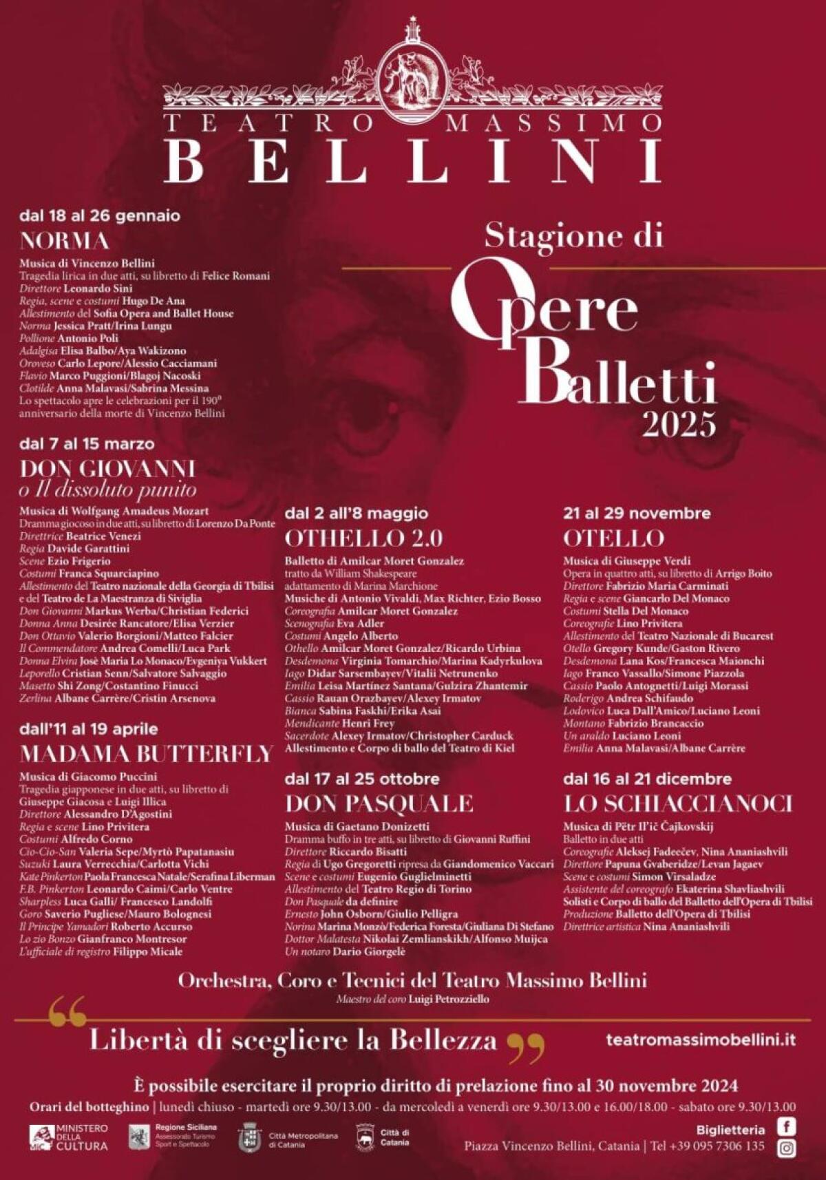 Scopri la Nuova Stagione Teatrale 2024/2025 delle Opere Liriche al Teatro Massimo Bellini di Catania! - 