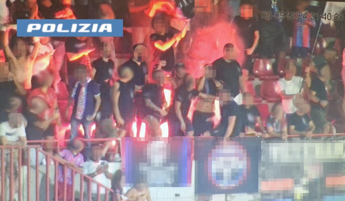 Scoperti dalla Polizia di Stato i quattro responsabili dell'accensione di fumogeni durante Catania – Benevento: scatta il DASPO emesso dal Questore! - 
