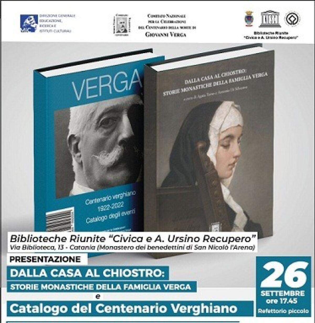 Un viaggio nel mondo di Giovanni Verga: celebrazioni e letture al Monastero dei Benedettini - 