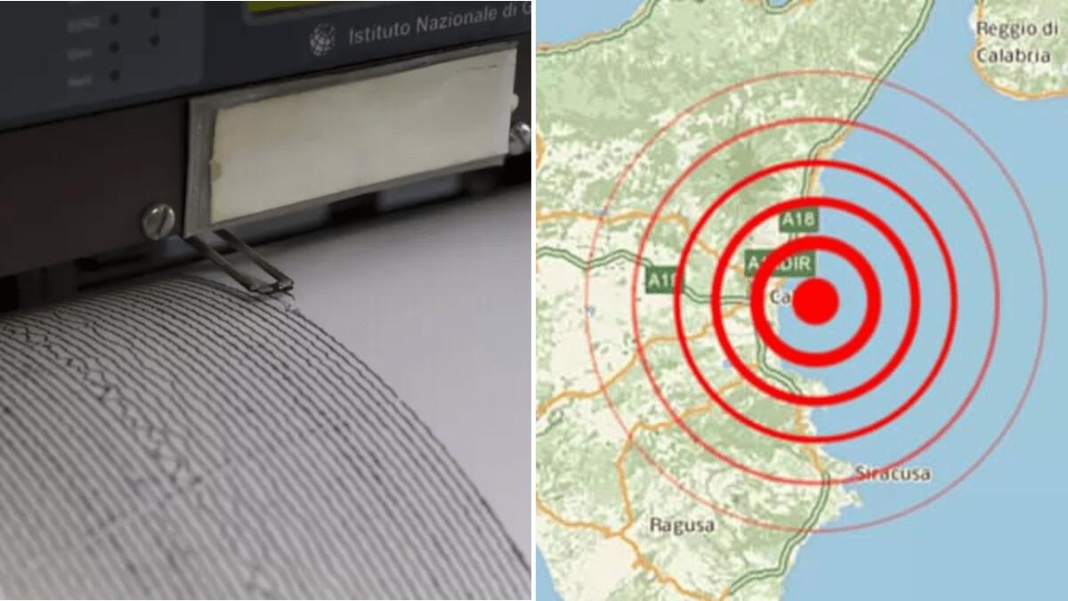 Terremoto nel Catanese: scossa di magnitudo 3.3 al largo della costa - 