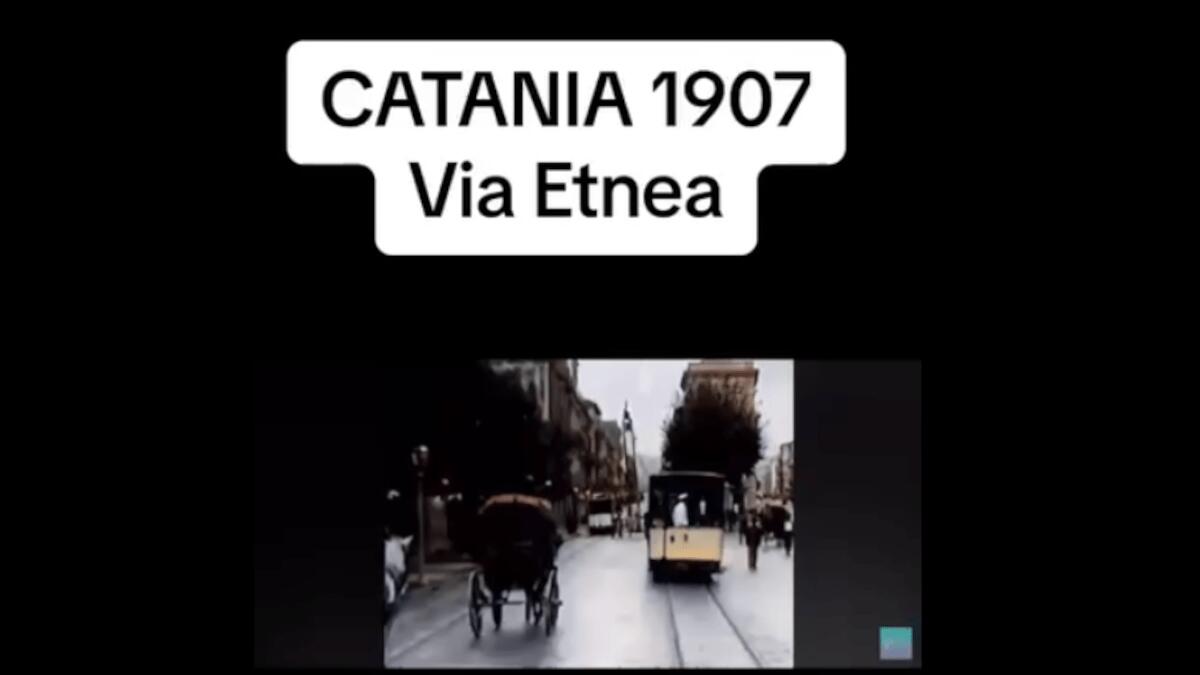 Catania d’altri tempi: un’antica via Etnea dei primi ‘900 [VIDEO] - 