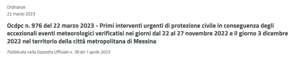 Palermo dà il via al piano per interventi urgenti e rimozione del rischio residuo dopo gli eventi meteorologici nel messinese di novembre e dicembre 2022! - 