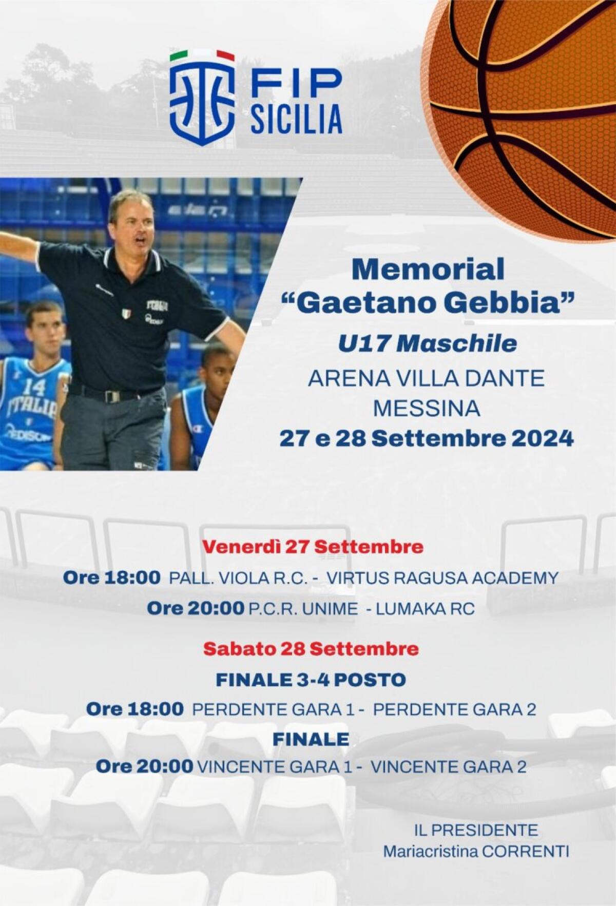 CR Sicilia celebra la memoria di Gaetano Gebbia con un emozionante memorial il 27 e 28 settembre! - 