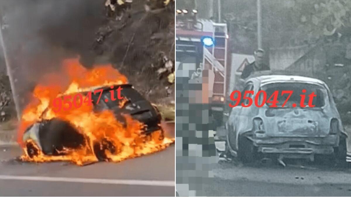 Auto in fiamme sulla Tangenziale di Catania: traffico in tilt, intervento Vigili del Fuoco [VIDEO] - 
