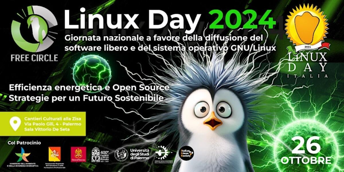 Palermo si prepara al Linux Day 2024: efficienza energetica e Open Source protagonisti della sostenibilità - 