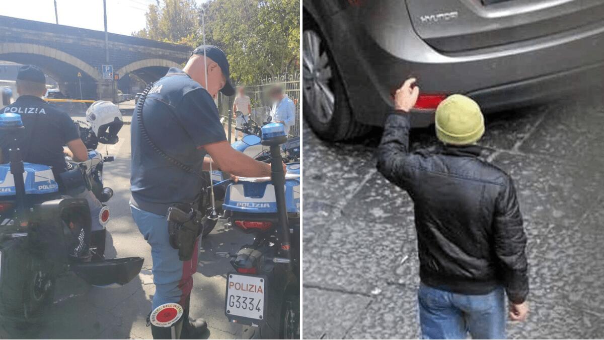 Polizia torna dai parcheggiatori abusivi dopo il provvedimento e ne trova più dell’ultima volta - 