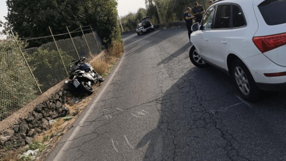 Incidente stradale sulla Provinciale: motociclista catanese grave, elisoccorso al Cannizzaro - 