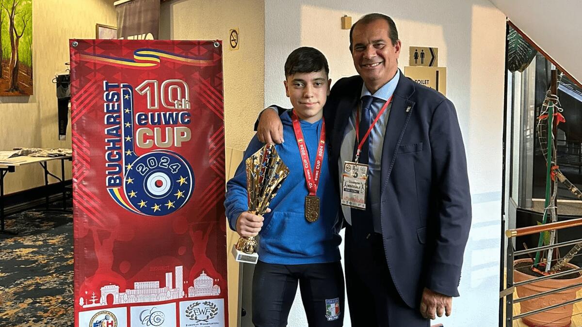 Trionfo Italiano all'European Cup Under 15 di sollevamento pesi: oro per Samuel Cocuzza - 