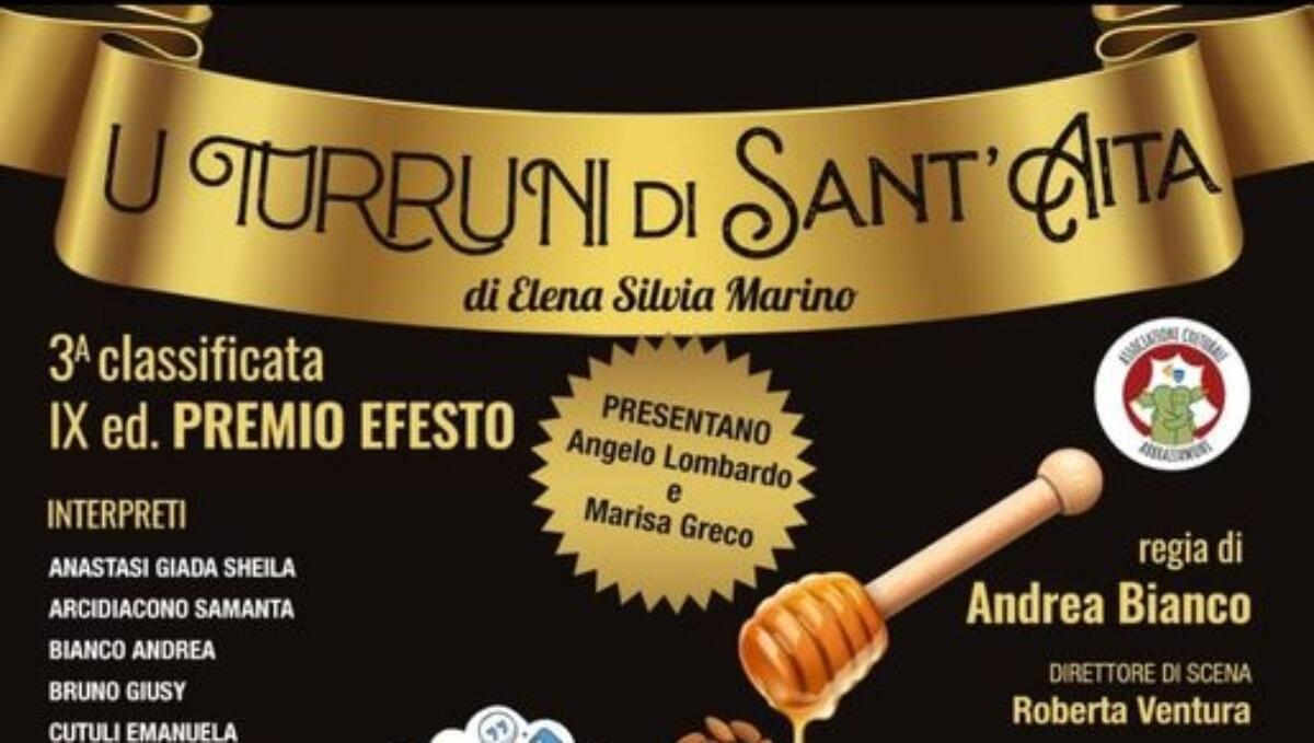 Spettacolo teatrale “U turruni di Sant'Aita” a Ragalna: un evento solidale al Palmento Arena - 