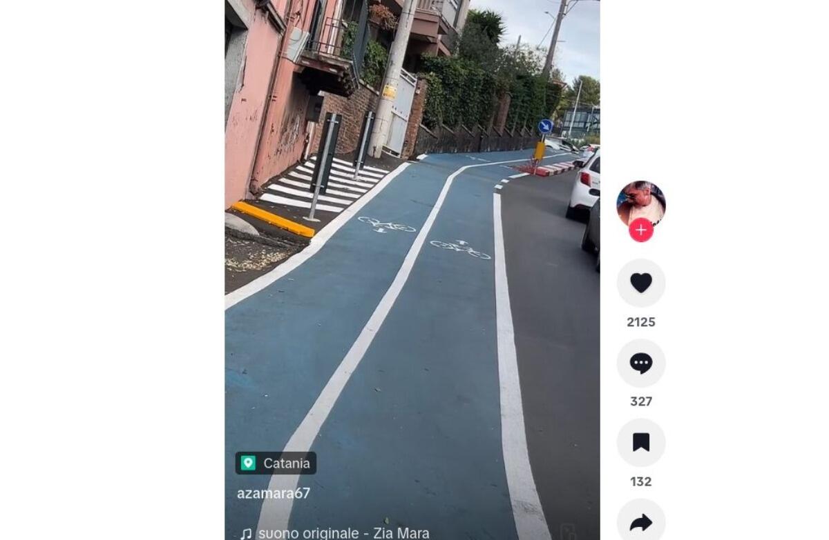 "Ma che pista ciclabile è?" | Il dubbio che attanaglia molti catanesi [VIDEO] - 