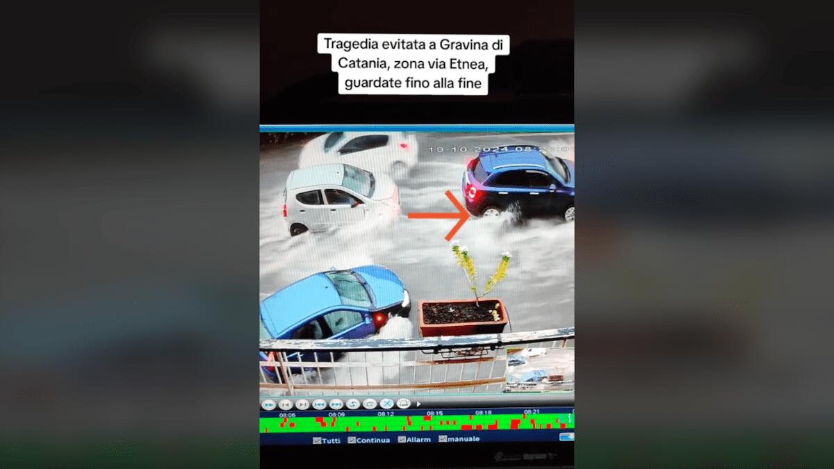 Uomo sfugge “miracolosamente” al tristo mietitore durante maltempo nel Catanese [VIDEO] - 