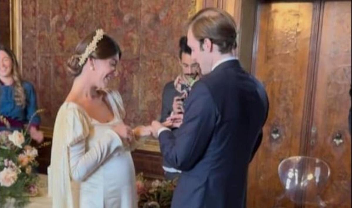 Nozze in casa Fiorello, Olivia e Ansperto sposi - 