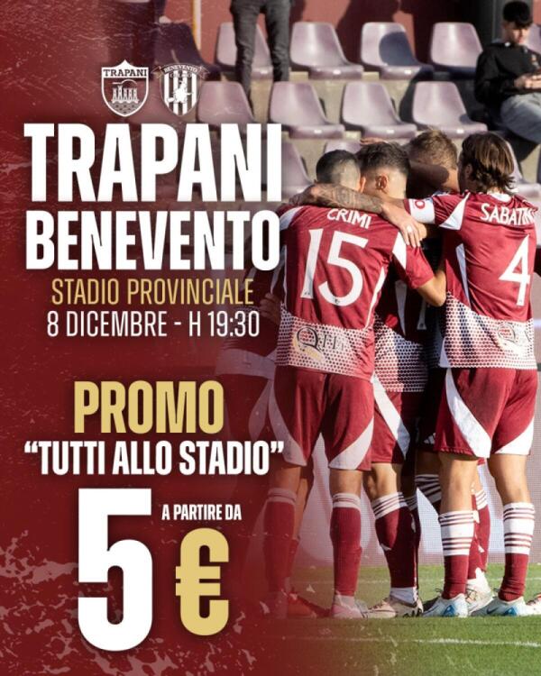 Trapani Calcio lancia una promo sorprendente | Scopri perché non puoi perdere l'8 dicembre!